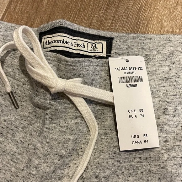 Abercrombie & Fitch Women’s Logo Wide Leg Viscose Sweatpants MEDIUM - Picture 10 of 11